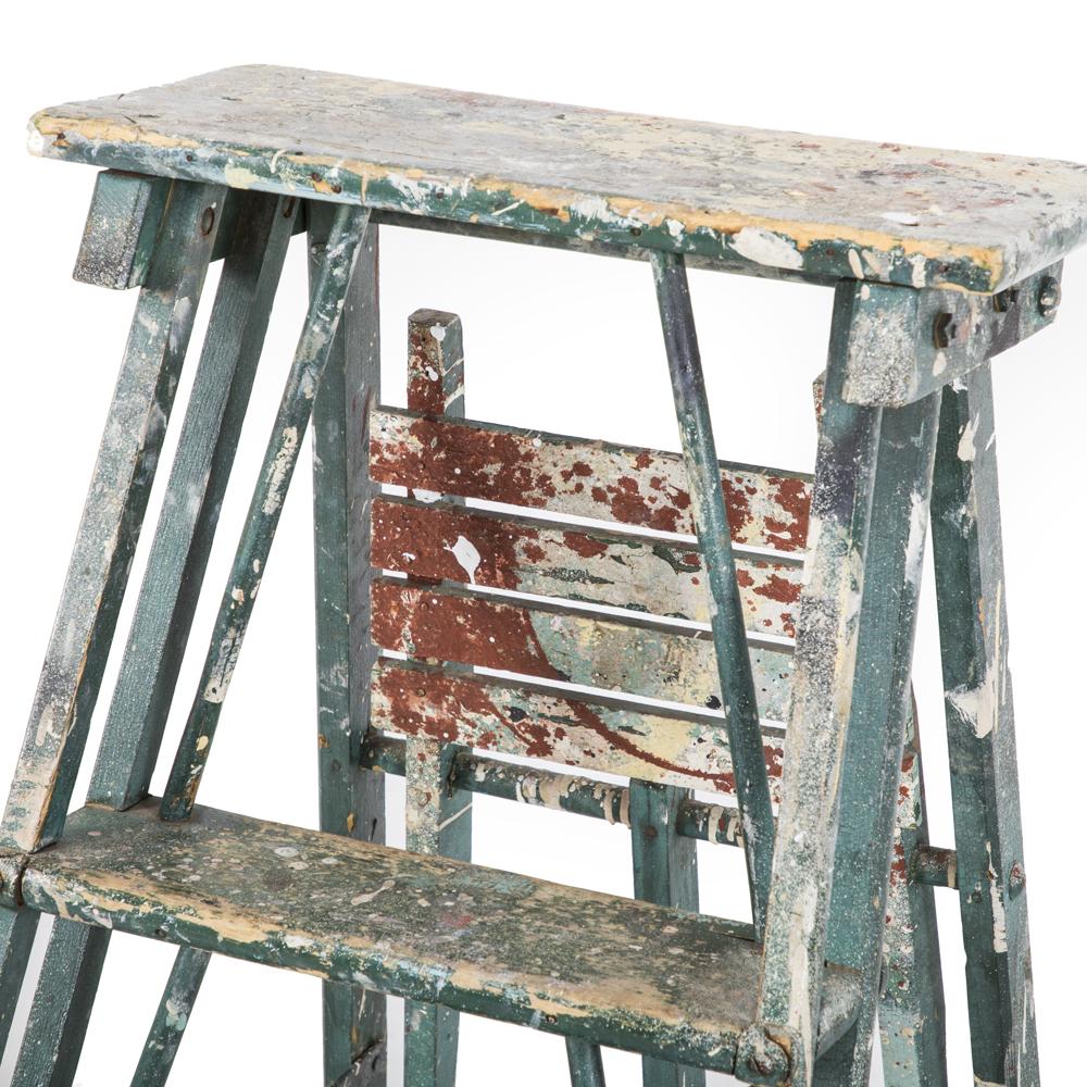 Paint Splattered Wooden Ladder