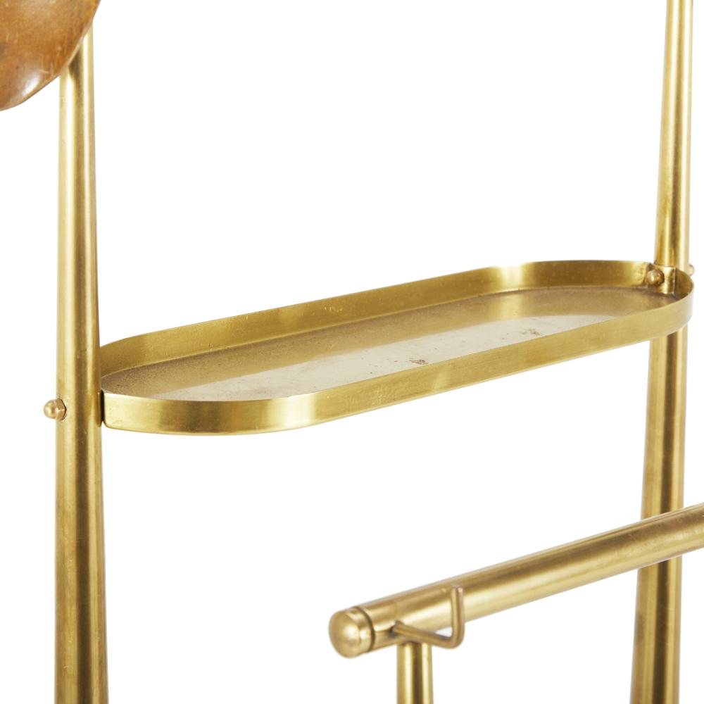 Double Gold Valet Stand