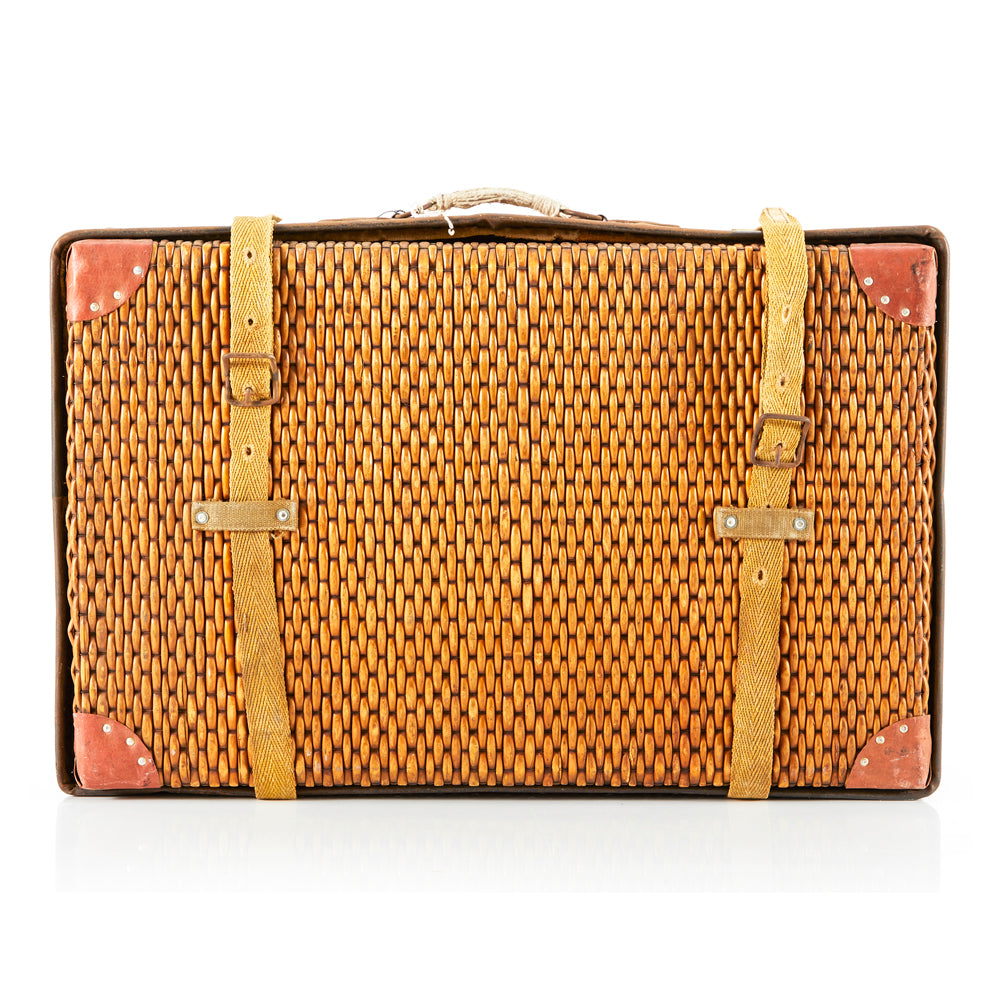 Wicker Vintage Suitcase