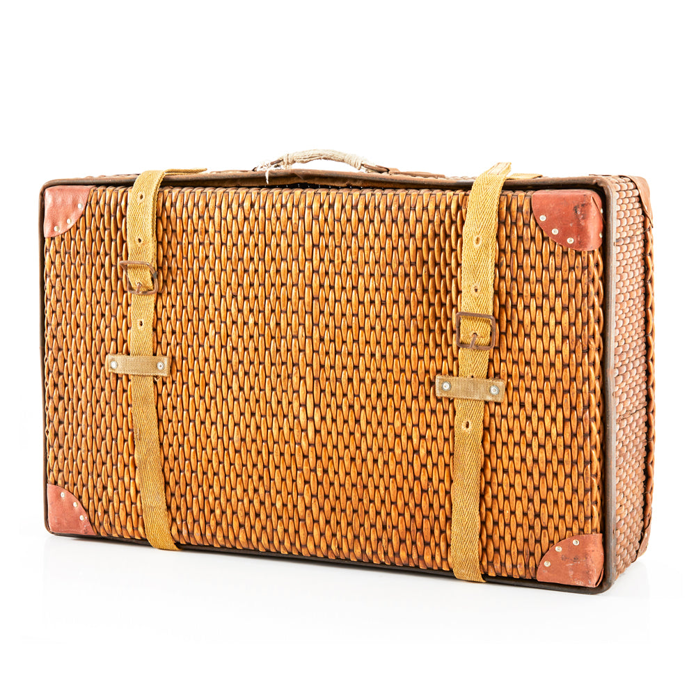Wicker Vintage Suitcase