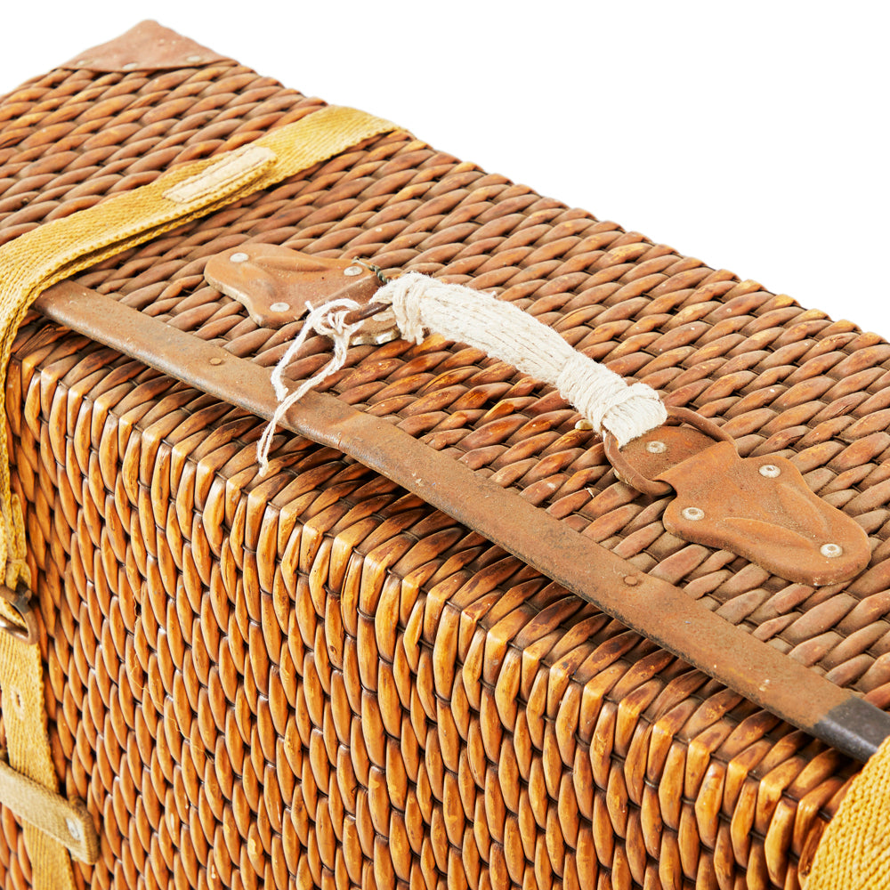 Wicker Vintage Suitcase