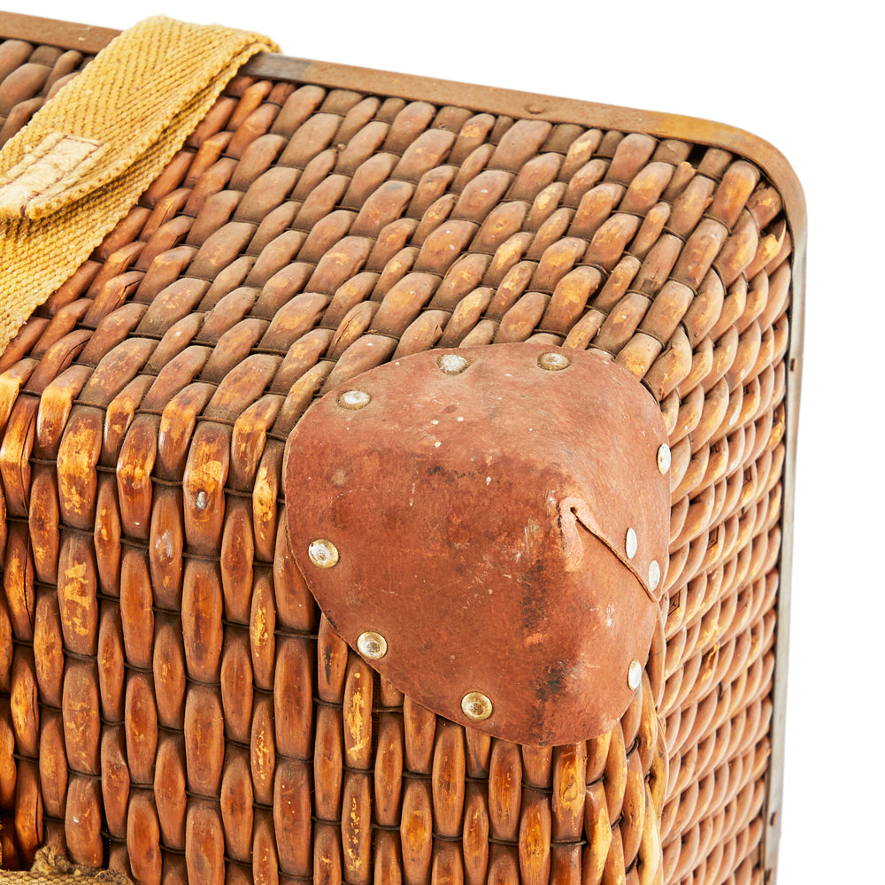Wicker Vintage Suitcase