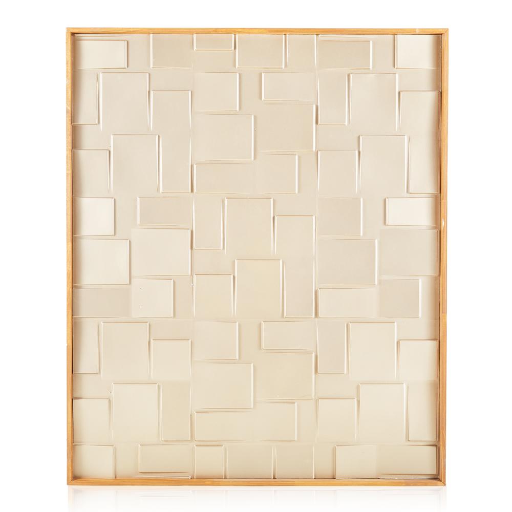 Gold Rectangles Room Divider
