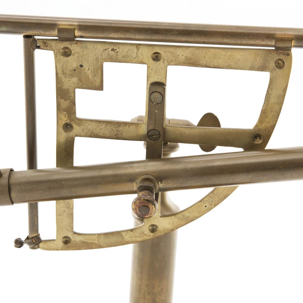 Brass Sextant Telescope Sculpture