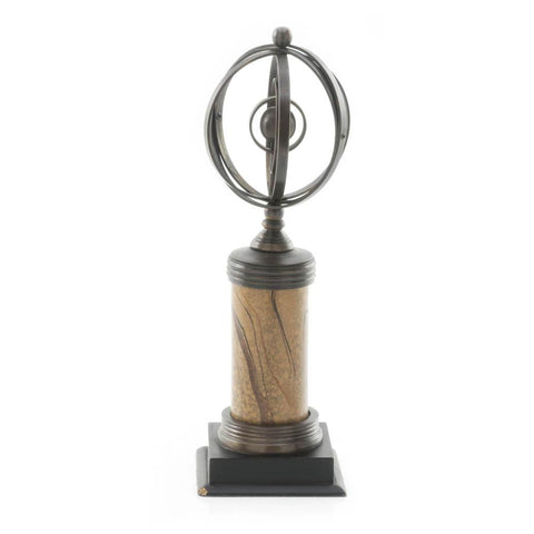 Black and Granite Small Armillary Sphere