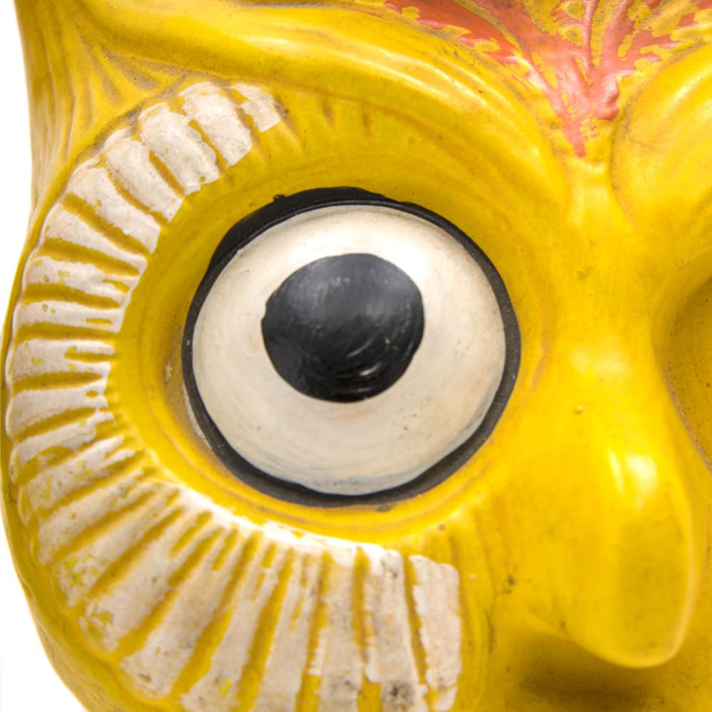 Yellow Ceramic Owl Cookie Jar
