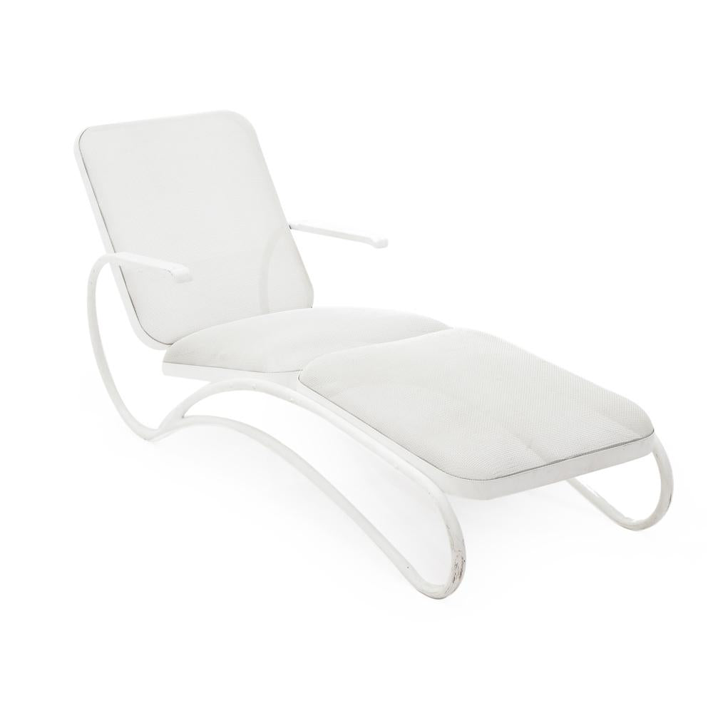 White Woodard Mesh Chaise
