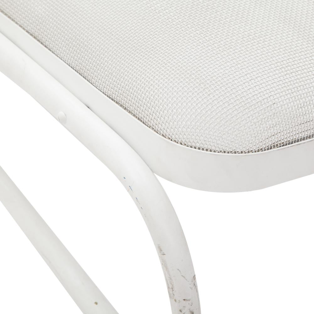 White Woodard Mesh Chaise