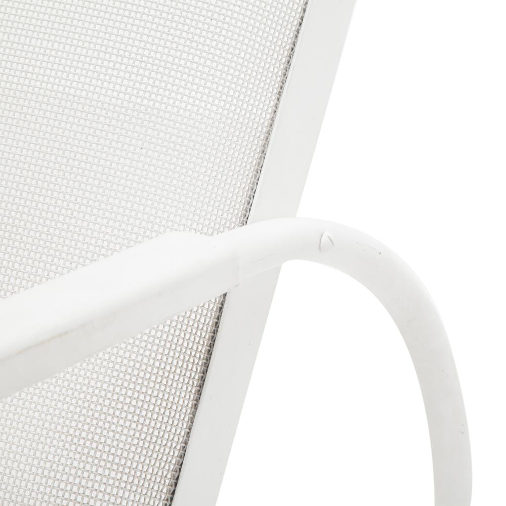 White Woodard Mesh Chaise