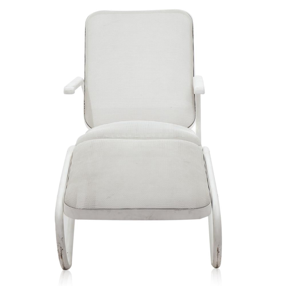 White Woodard Mesh Chaise