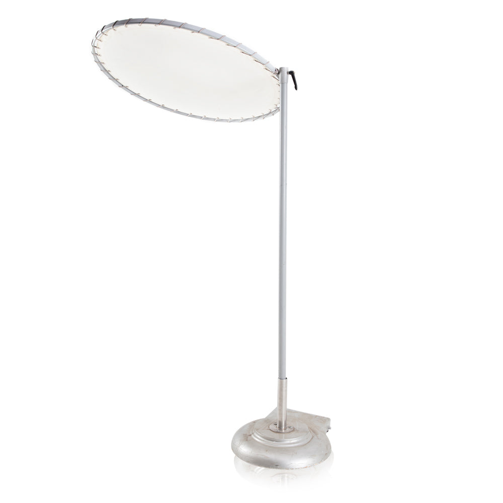 Small Off-White Case Study Sun Shade / Patio Umbrella with Base