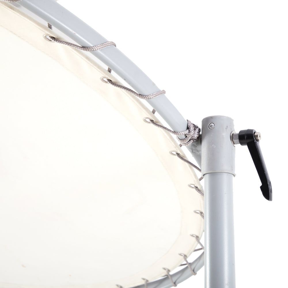Small Off-White Case Study Sun Shade / Patio Umbrella with Base