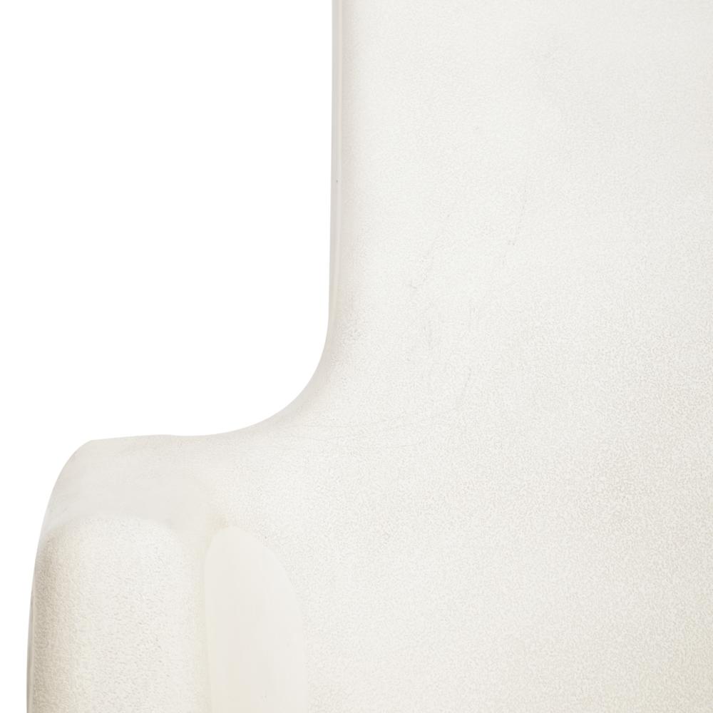 White Fiberglass Outdoor Chaise Lounger