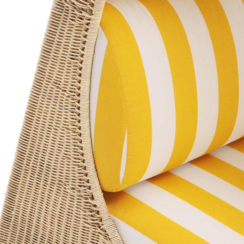 Outdoor Wicker Double Chaise