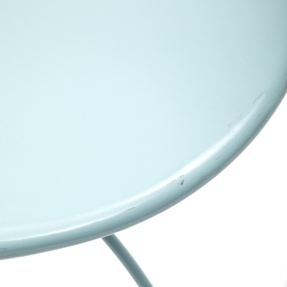Blue Metal Outdoor Table