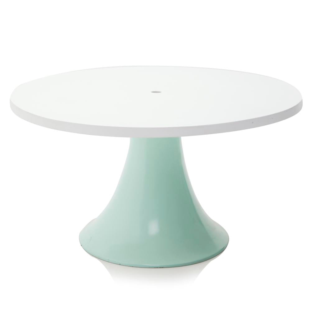 Aqua Fiberglass Small Outdoor Dining Table