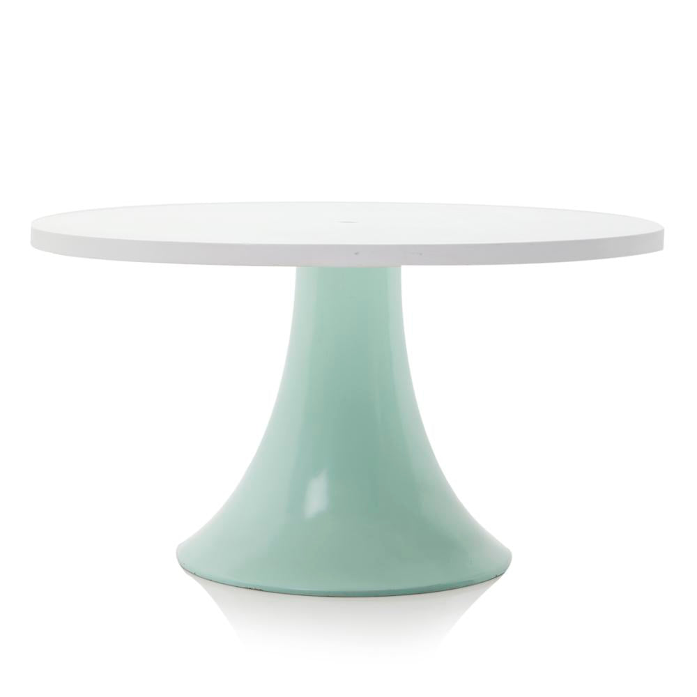 Aqua Fiberglass Small Outdoor Dining Table