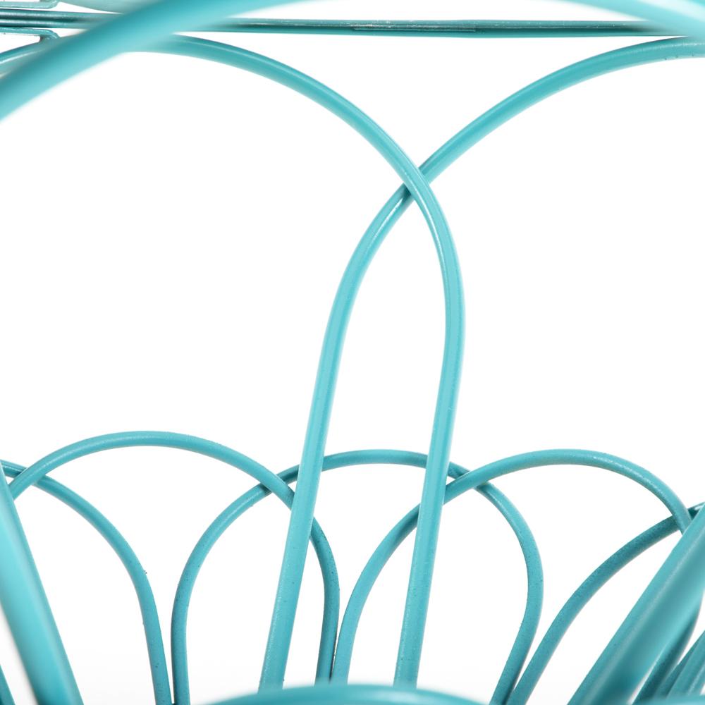 Turquoise & Glass Outdoor Table