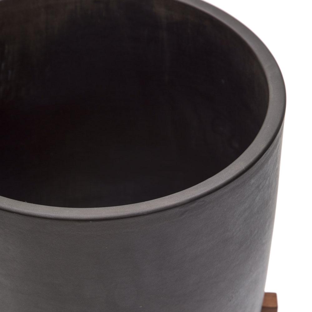 Case Study Ceramic Bullet with Wood Stand - Black