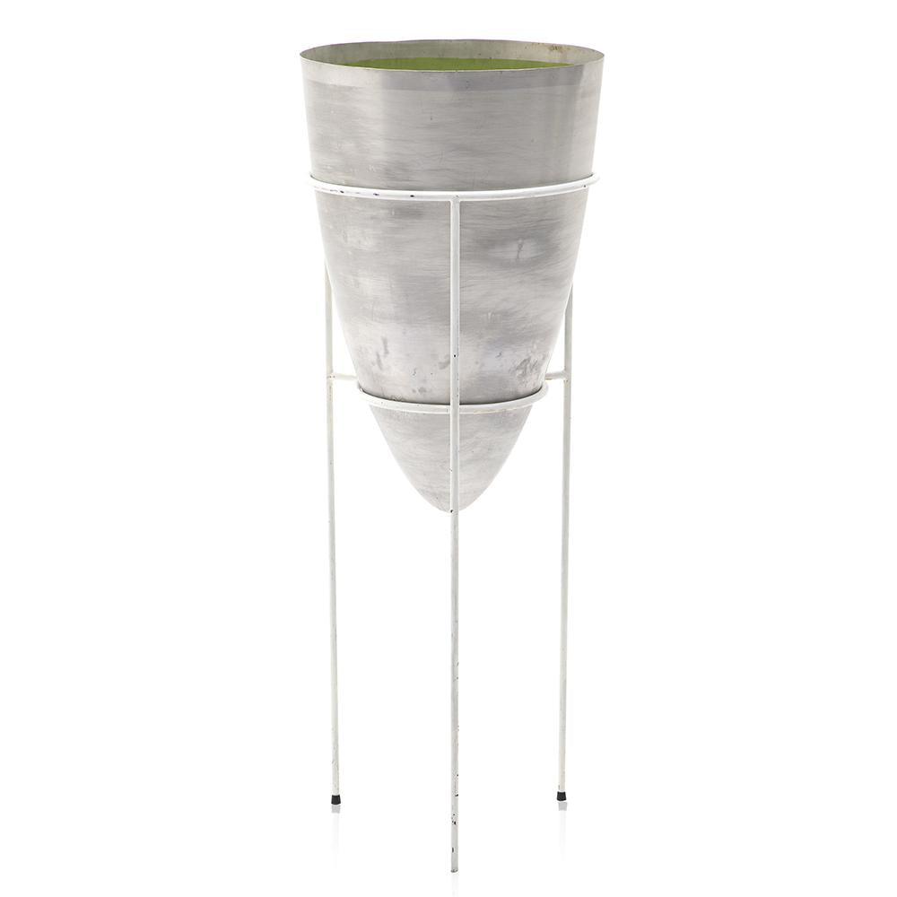 Silver Pot Standing Planter