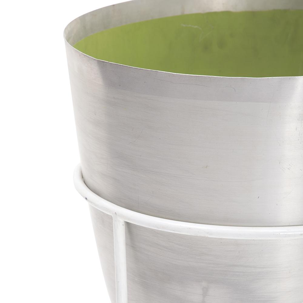 Silver Pot Standing Planter