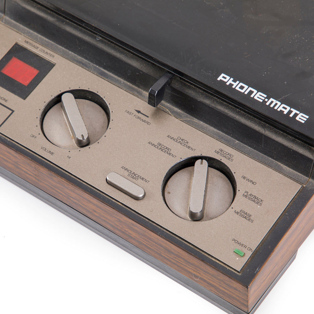 Wood and Black PhoneMate Answering Machine