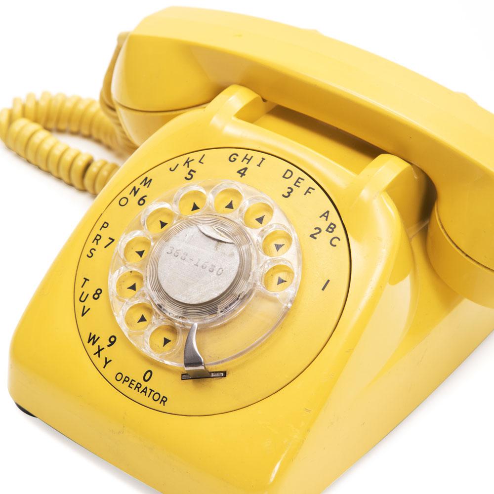 Yellow Rotary Phone