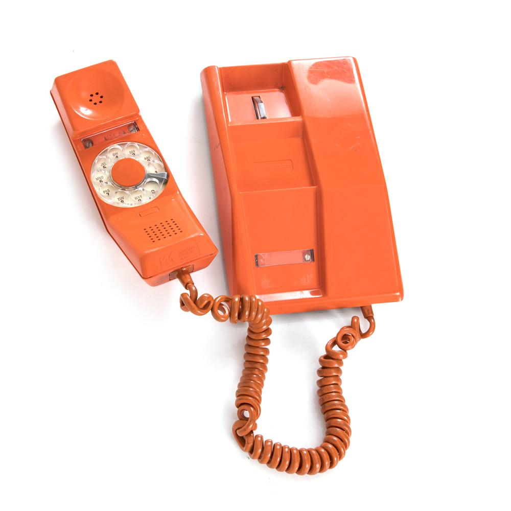 Orange Modern Rotary Phone