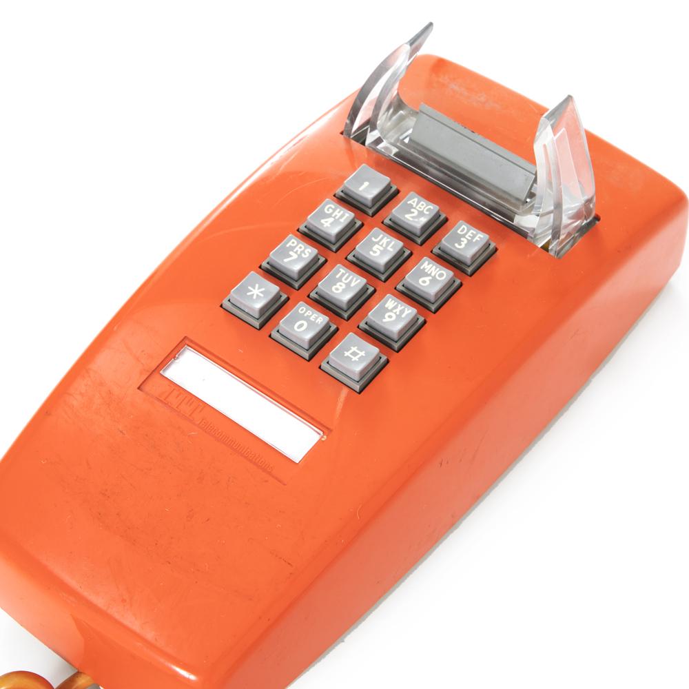 Orange Wall Phone - Touchtone