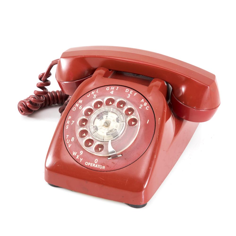 Red Rotary Phone