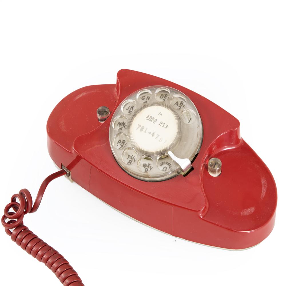 Red Rotary Princess Phone