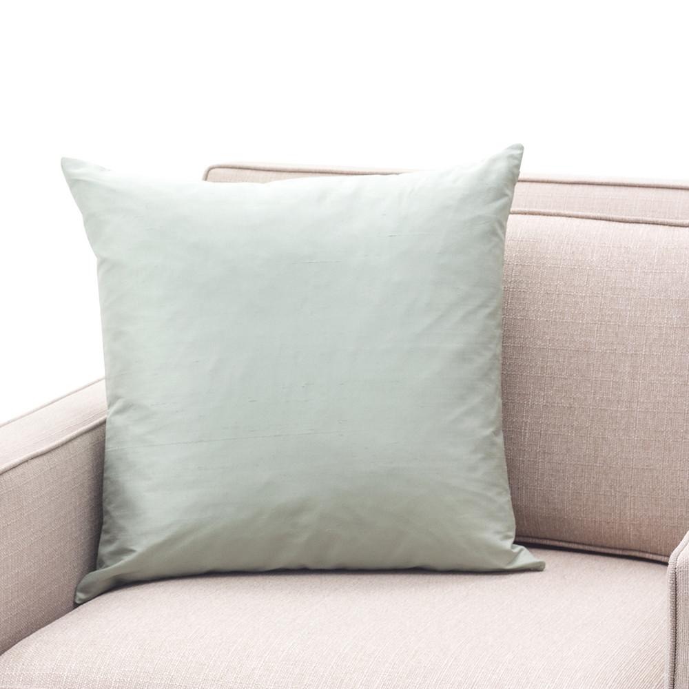Turquoise Light Silk Pillow