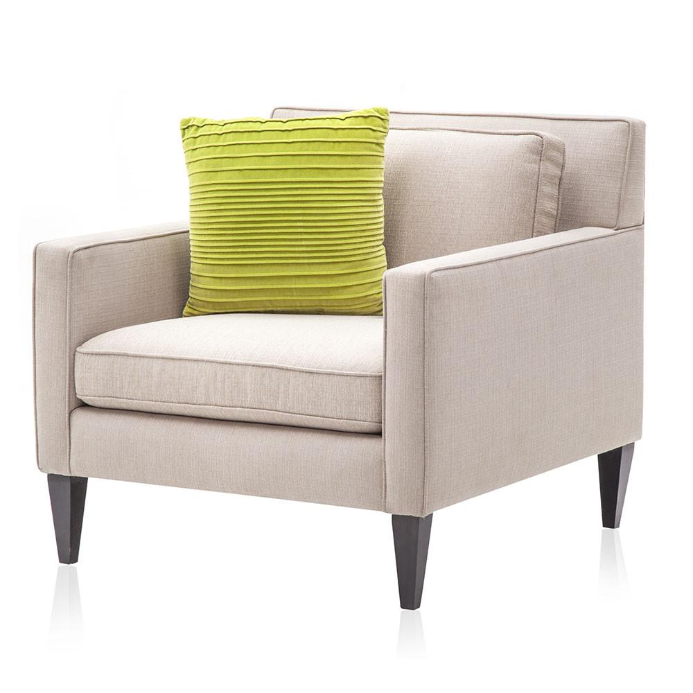 Green Textured Stripe Pillow