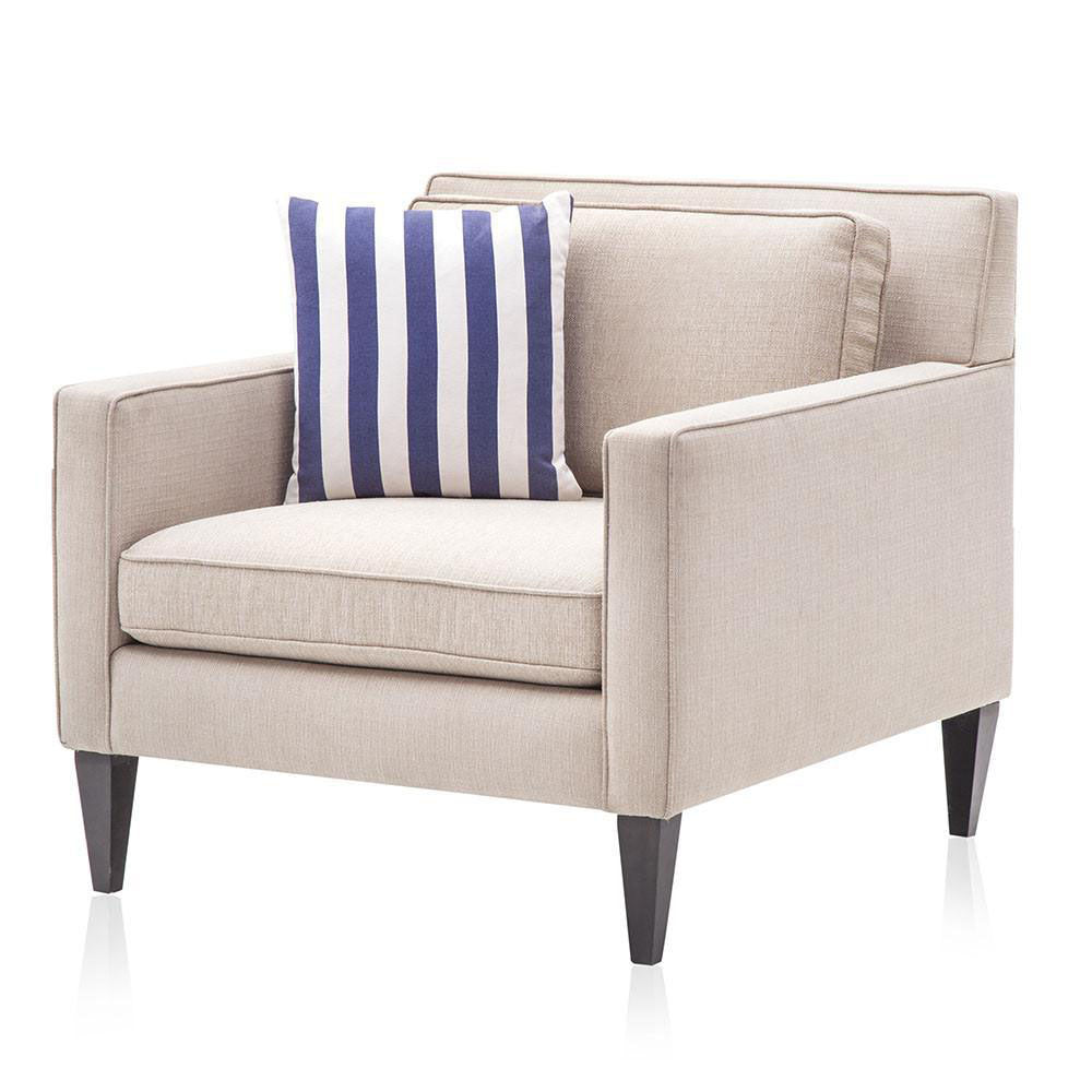 Blue & White Striped Pillow