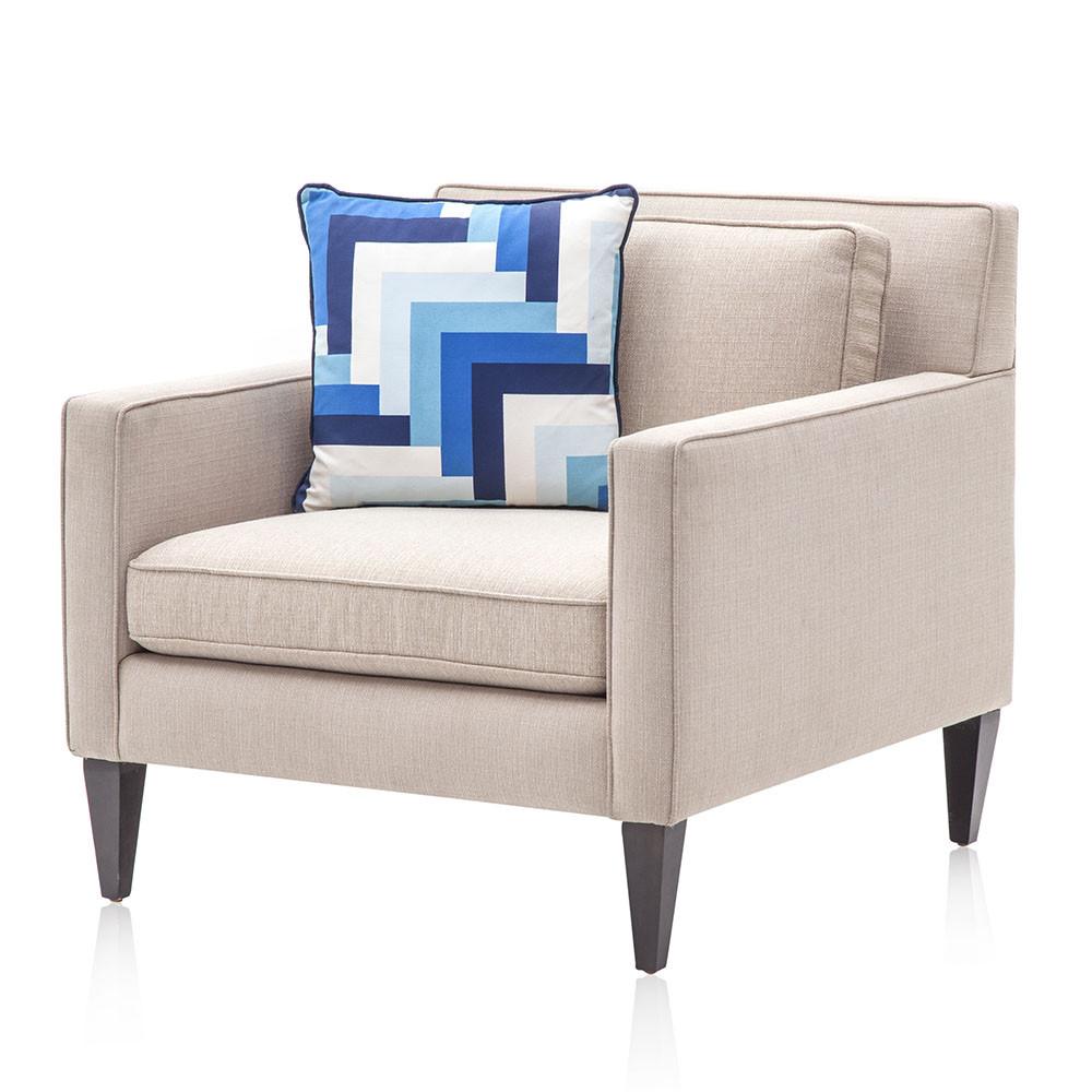 Blue Gradient Print Pillow
