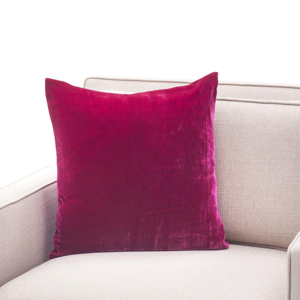 Magenta Velvet Pillow