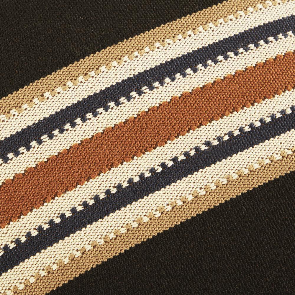 Black & Tan Striped Pillow