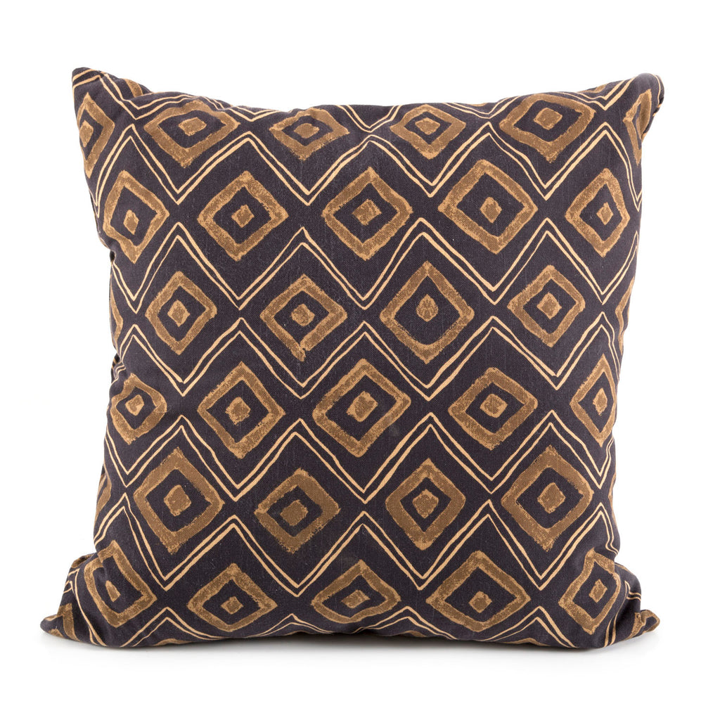 Brown & Black Diamond Pillow