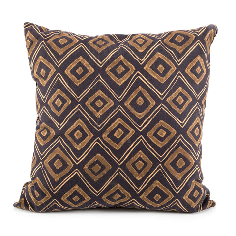 Brown & Black Diamond Pillow