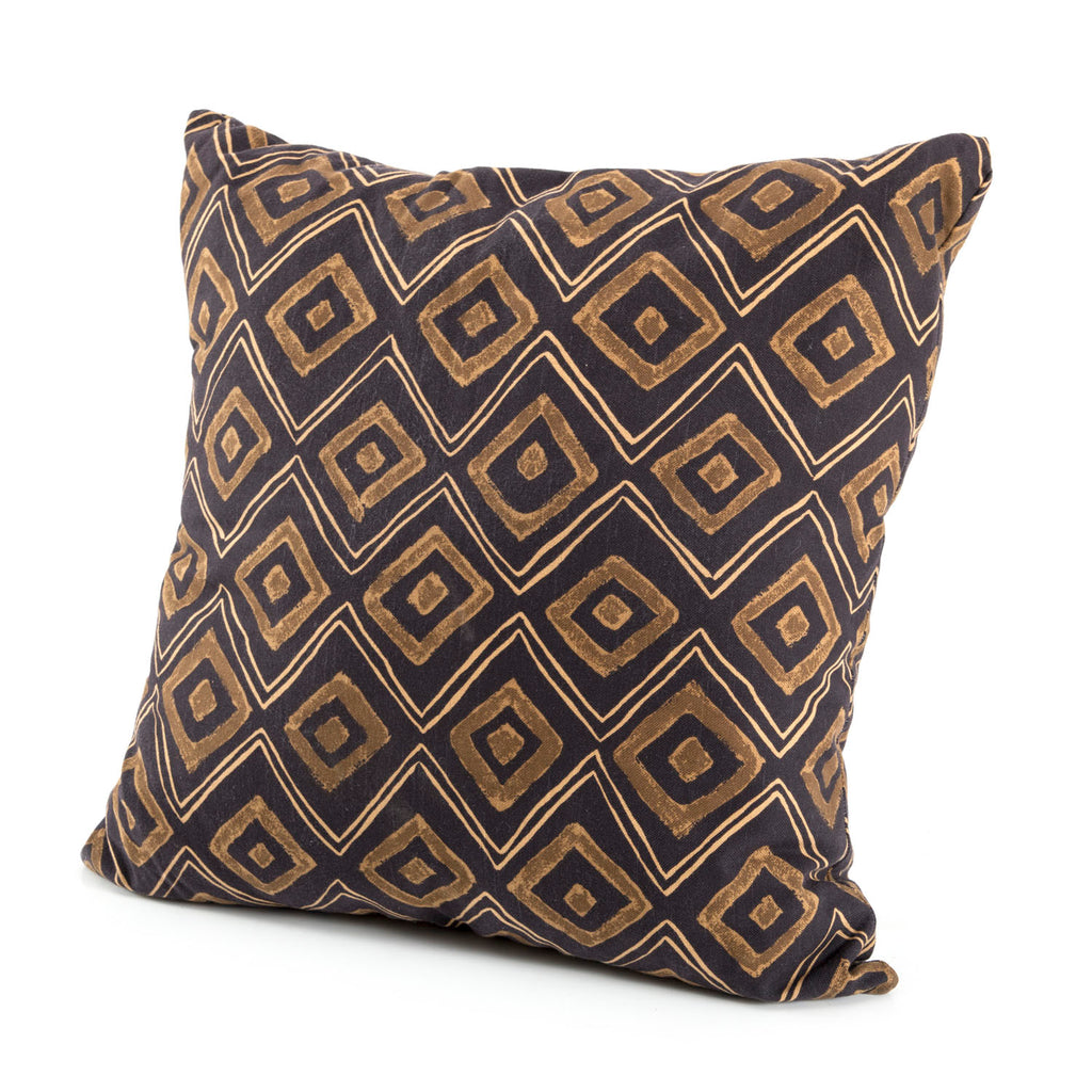 Brown & Black Diamond Pillow