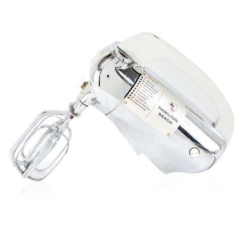 Modern Chrome and White Hand Mixer