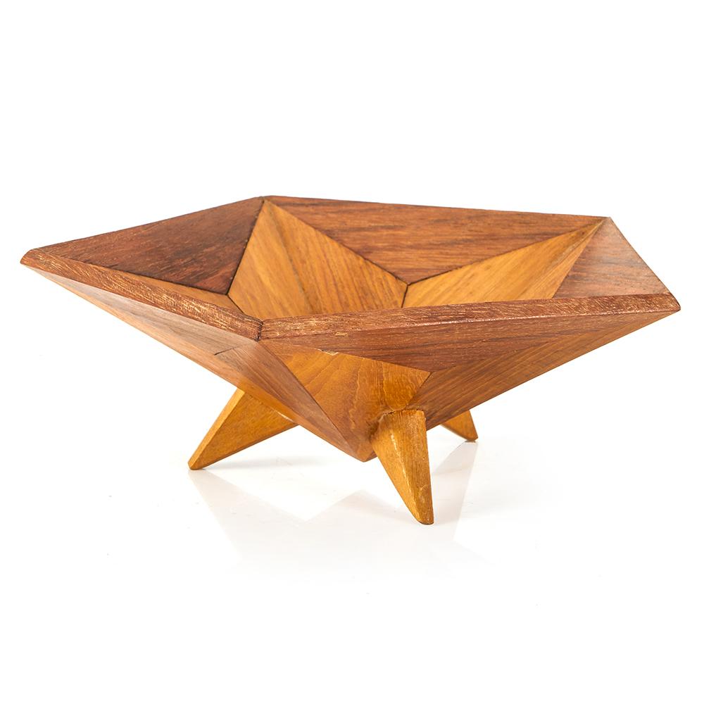 Wood Light Geometric Bowl (A+D)