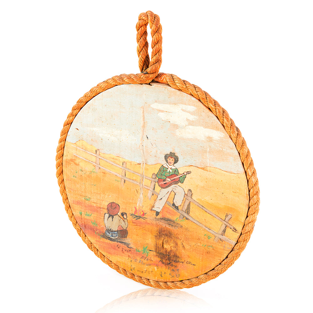 Tan Hanging Western Painting (A+D)