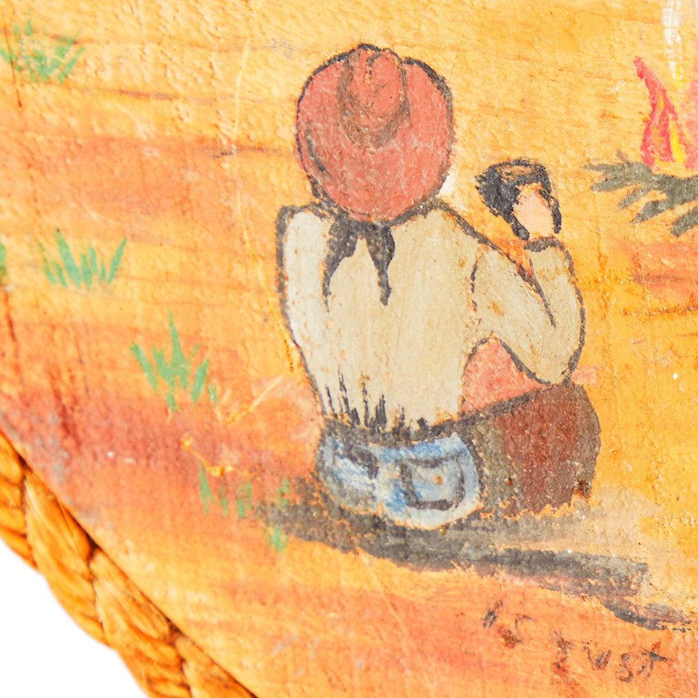 Tan Hanging Western Painting (A+D)