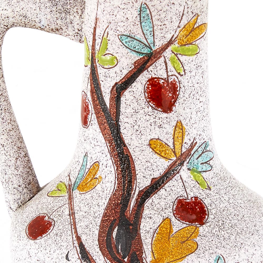 Multi Painted Woman Ceramic Pitcher (A+D)