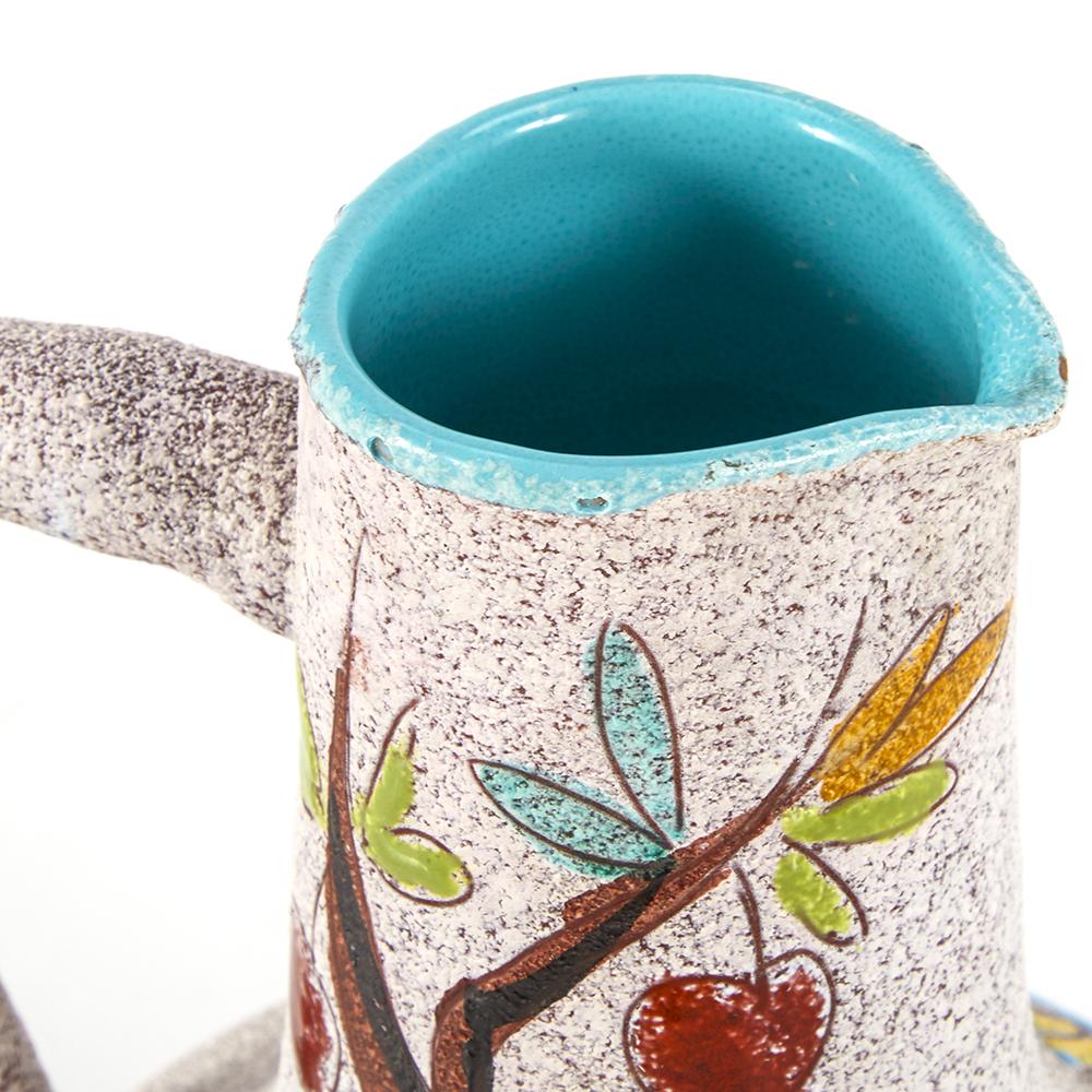 Multi Painted Woman Ceramic Pitcher (A+D)