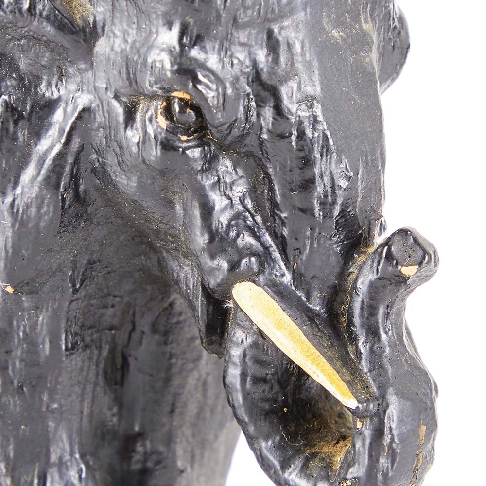 Black Elephant Sculpture Pair (A+D)