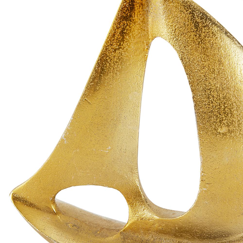 Gold Decorative Metal Sailboat (A+D)