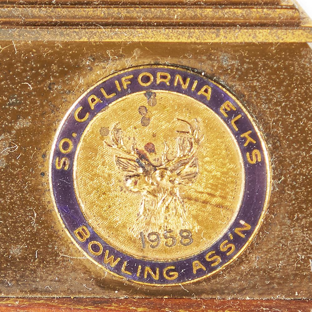 Gold 1958 Bowling Trophy (A+D)