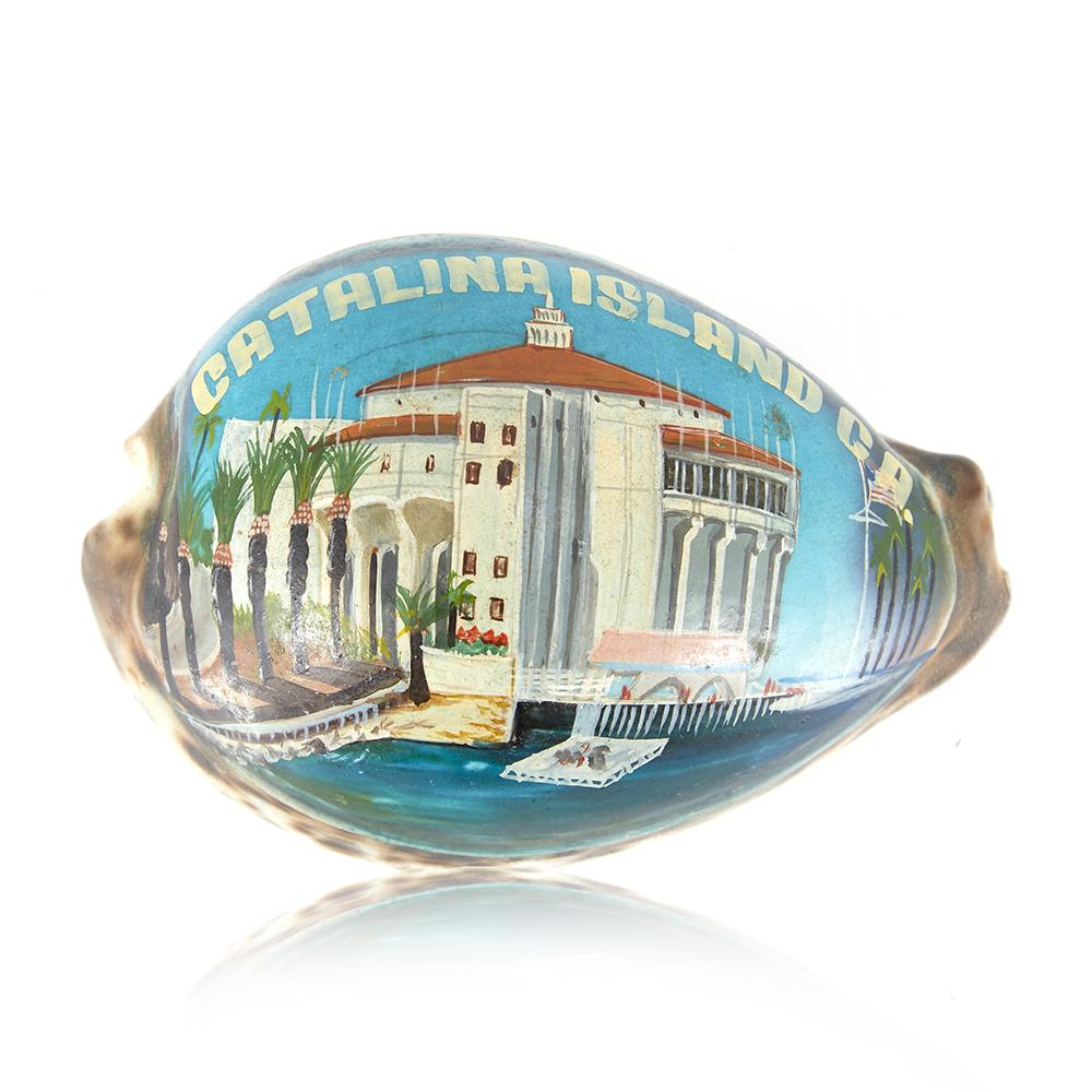 Blue Painted Sea Shell (A+D)